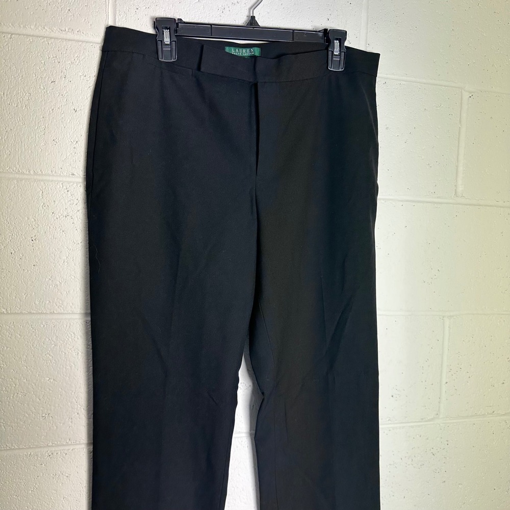 Lauren Ralph Lauren Camaron Black Dress Pants Trousers Womens Size 12 Straight